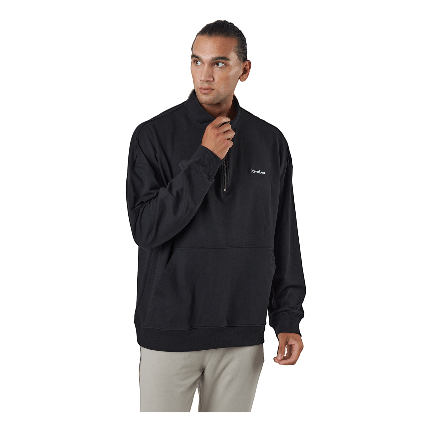 L/s Quarter Zip Black