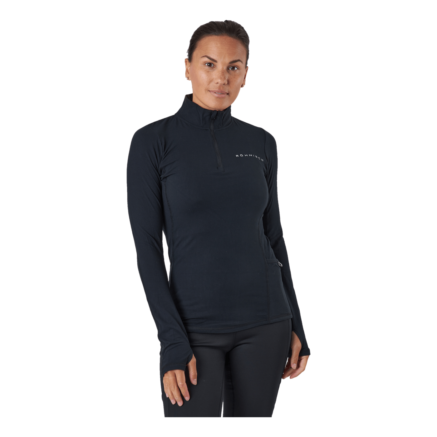 Light Thermo Half Zip Black