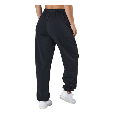 Sportswear Club Fleece Women's Mid-Rise Pants BLACK/WHITE