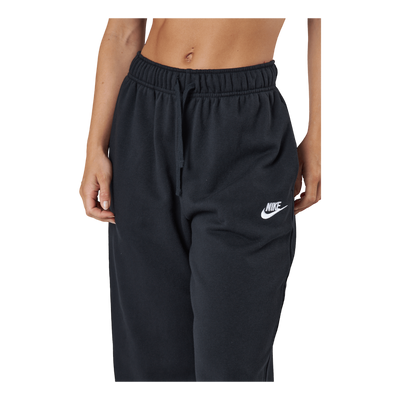 Sportswear Club Fleece Women's Mid-Rise Pants BLACK/WHITE