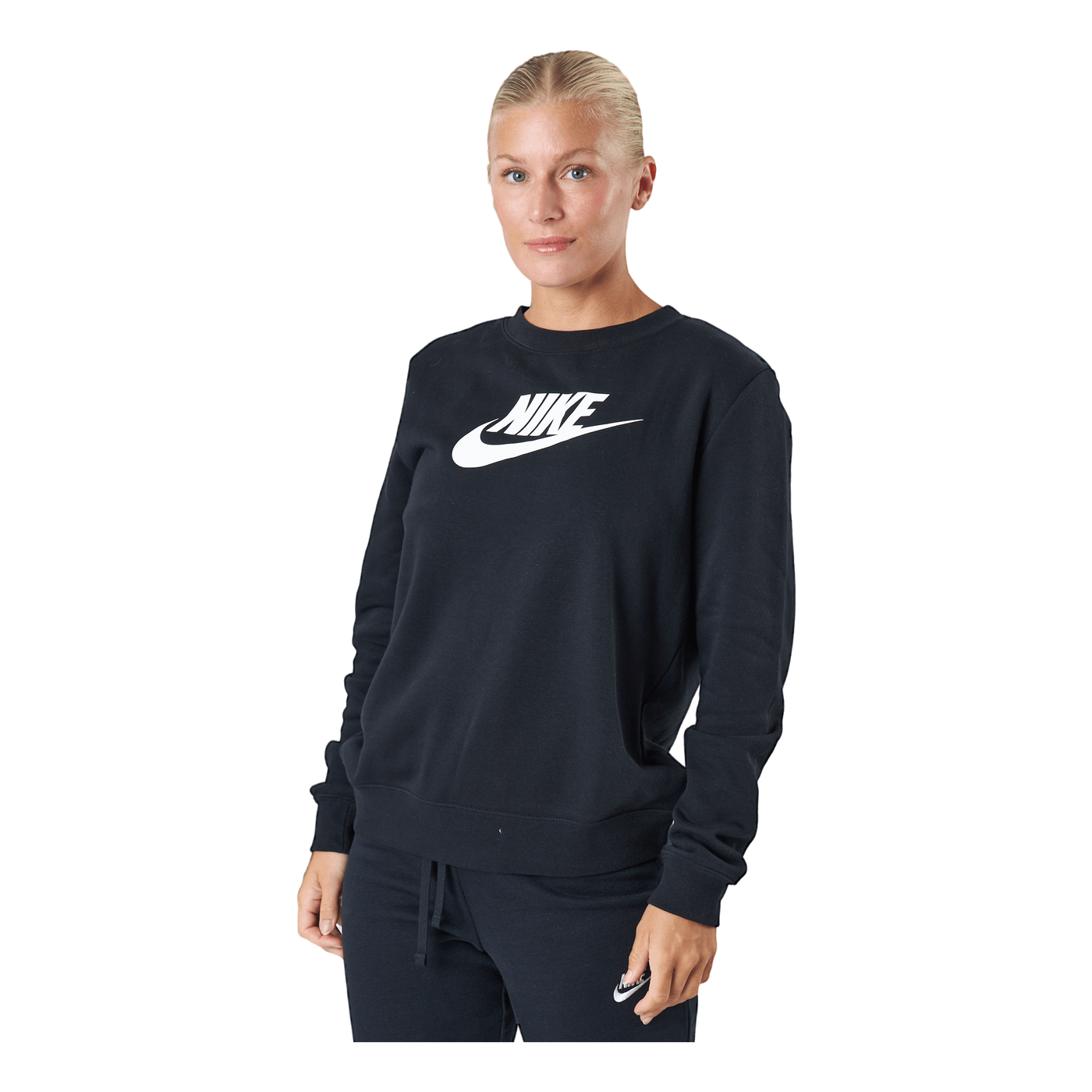 Sportswear Club Fleece Women's Crew BLACK/WHITE