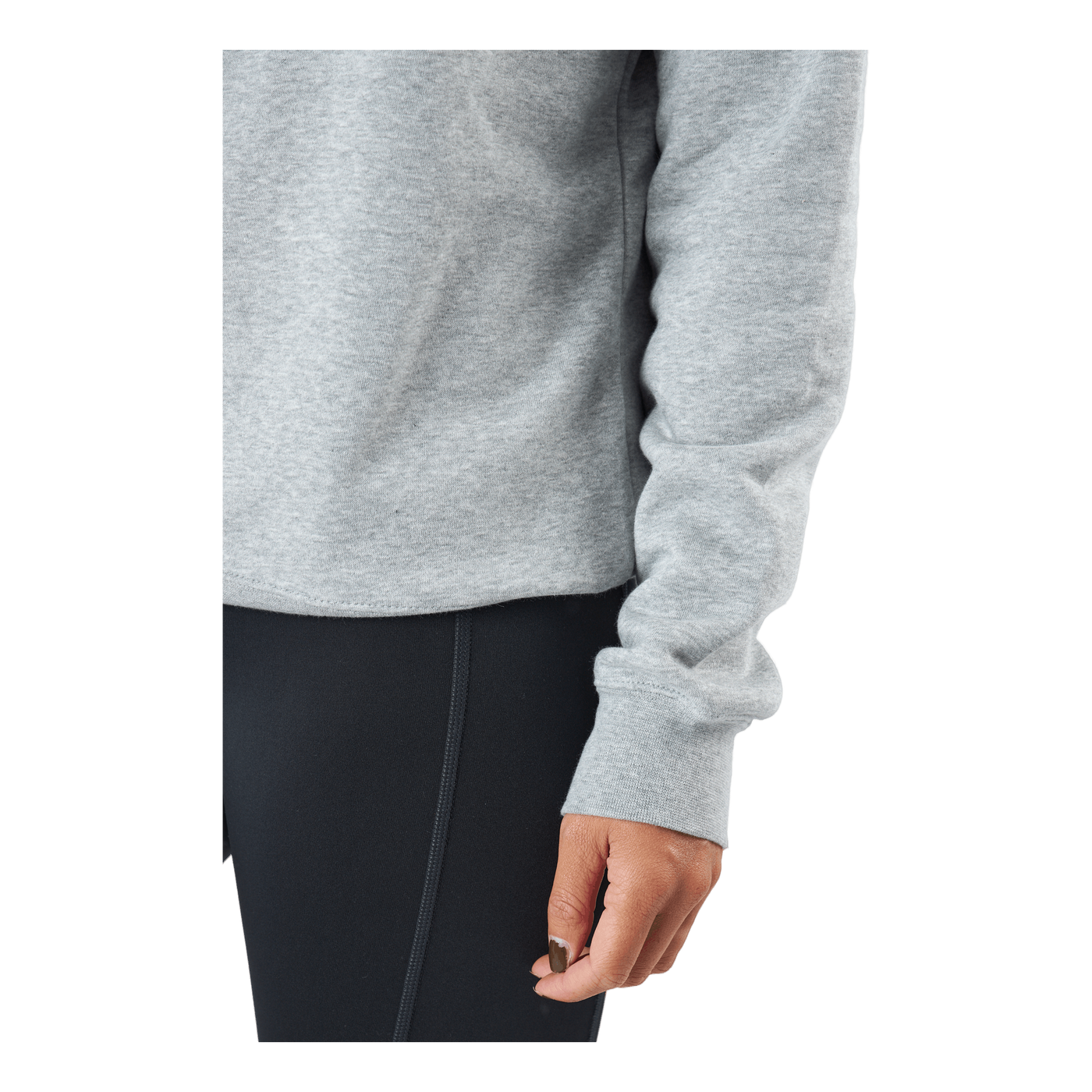 Sportswear Club Fleece Women's Crew DK GREY HEATHER/WHITE