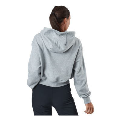 Sportswear Club Fleece Women's Cropped Hoodie DK GREY HEATHER/WHITE