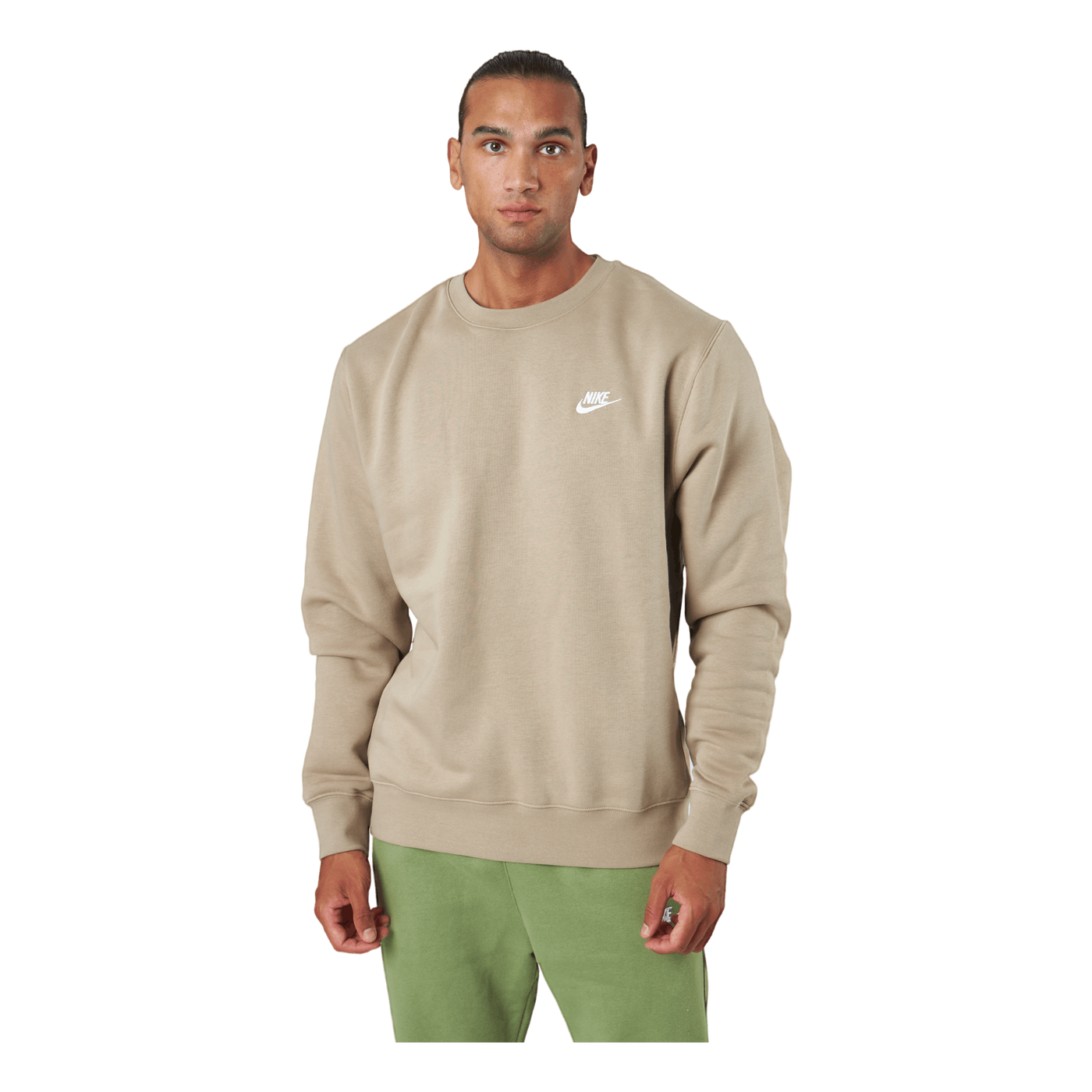 Nike Sportswear Club Fleece Cr Khaki/white