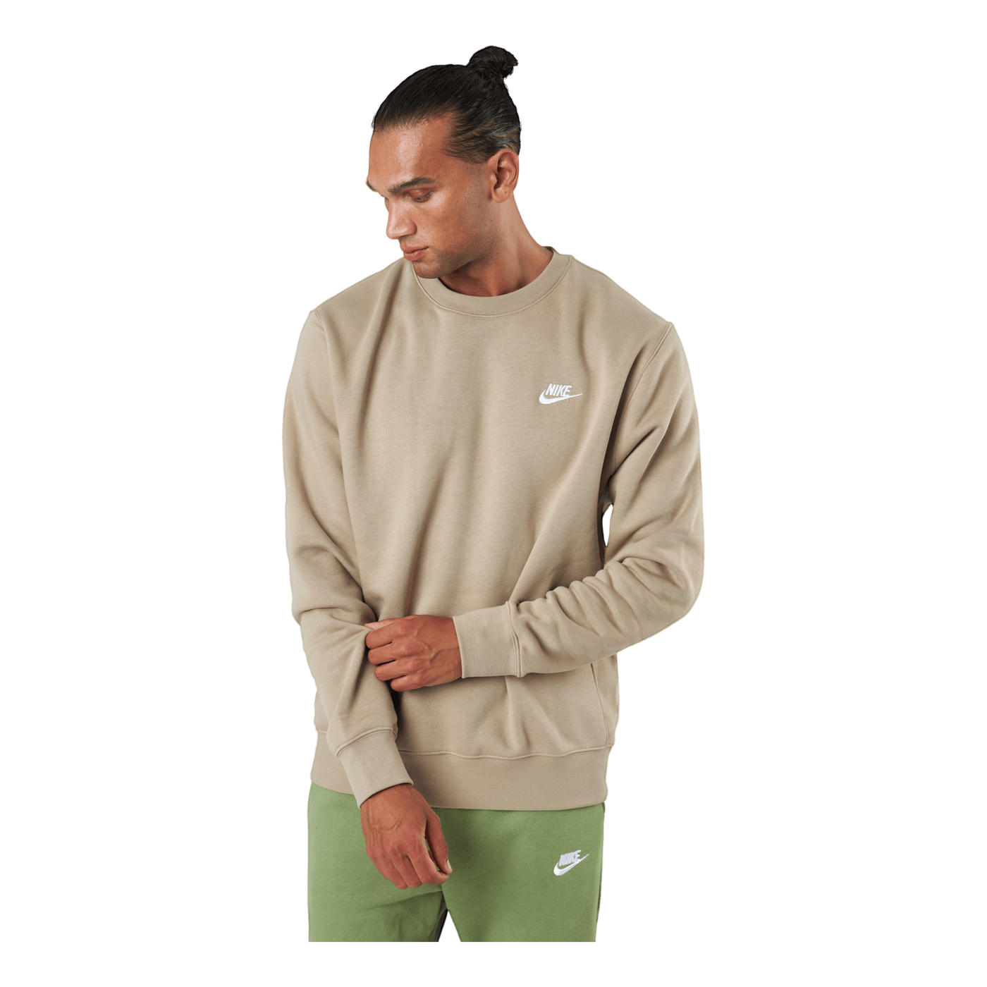 Nike Sportswear Club Fleece Cr Khaki/white