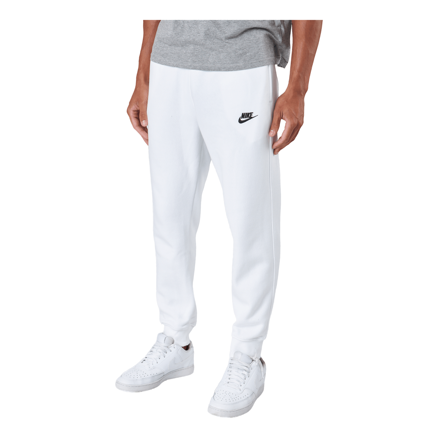 Sportswear Club Fleece Joggers WHITE/WHITE/BLACK