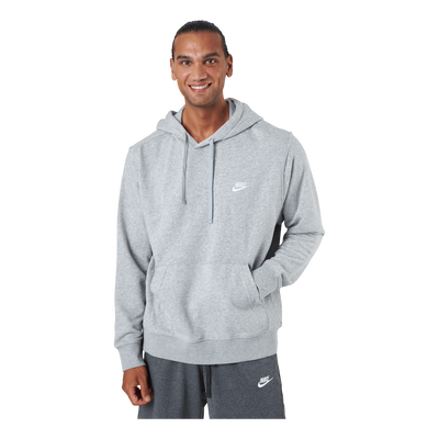 Sportswear Club Men's Pullover Hoodie DK GREY HEATHER/MATTE SILVER/WHITE