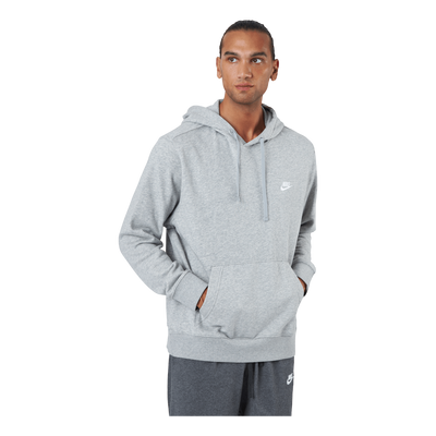 Sportswear Club Men's Pullover Hoodie DK GREY HEATHER/MATTE SILVER/WHITE