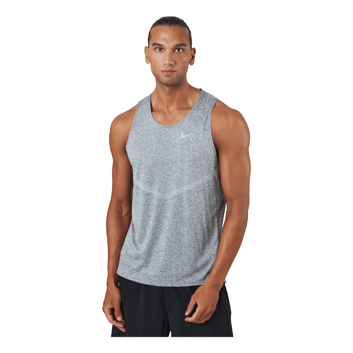 Dri-FIT Rise 365 Men's Running Tank SMOKE GREY/HTR/REFLECTIVE SILV