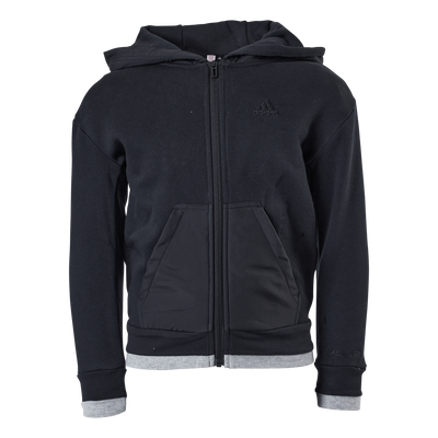 All Szn Fleece Full-Zip Track Top Black