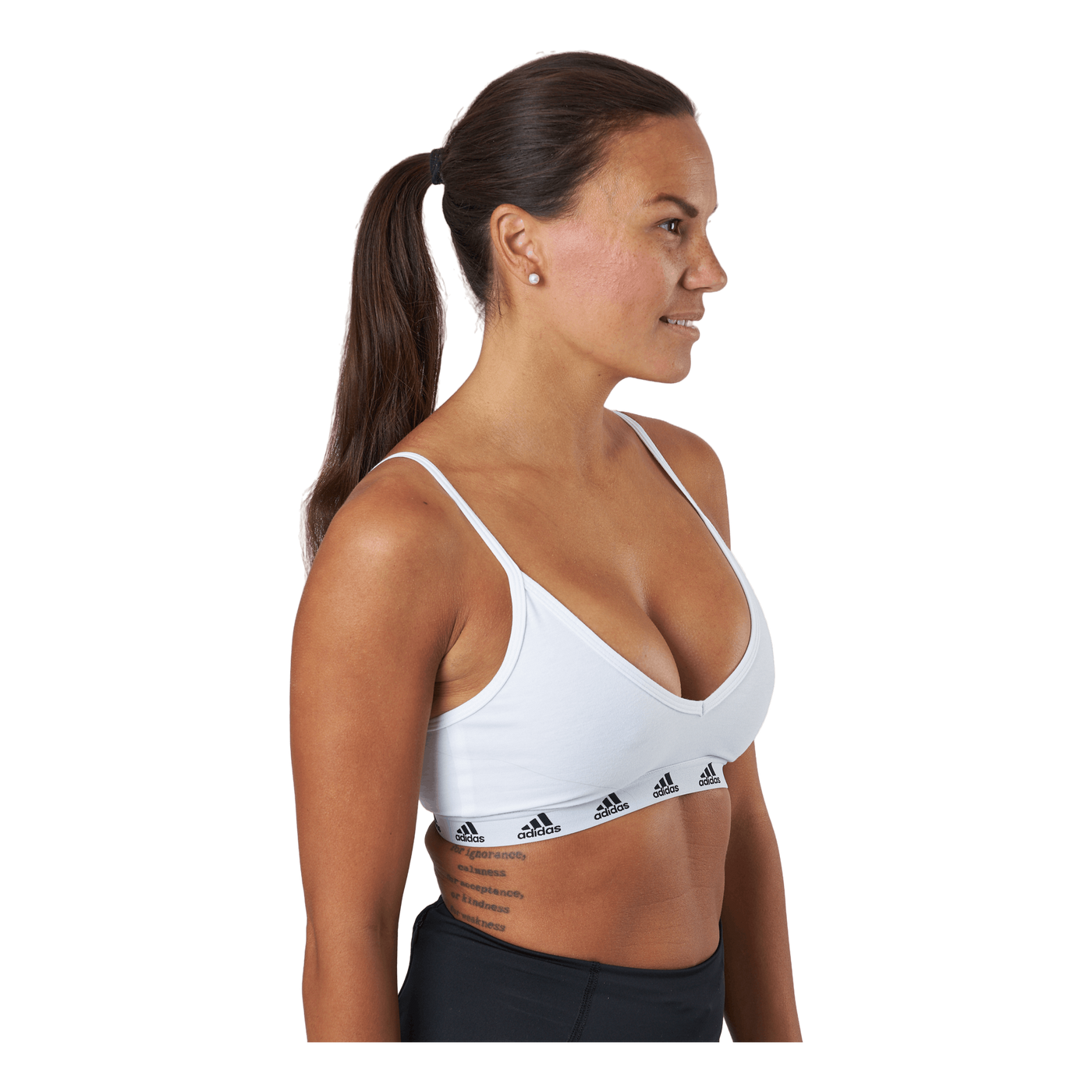 Pureb Ls Bra White/black