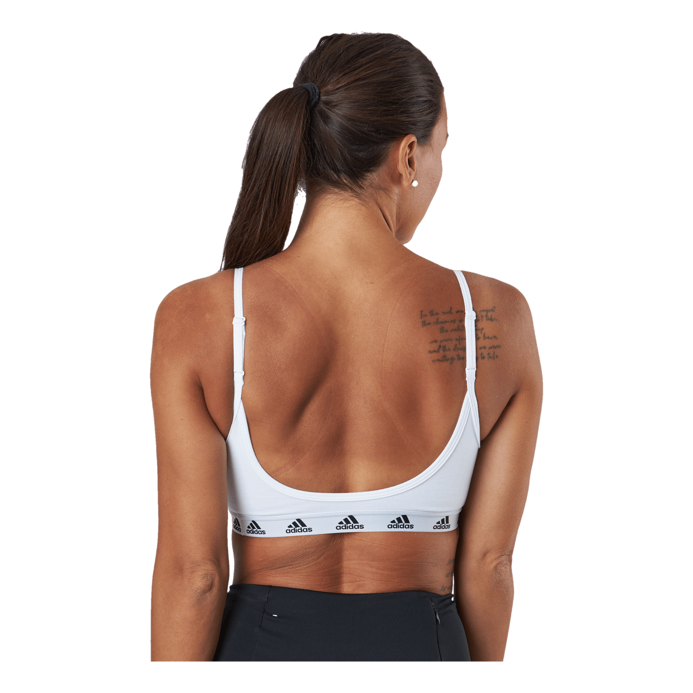 Pureb Ls Bra White/black