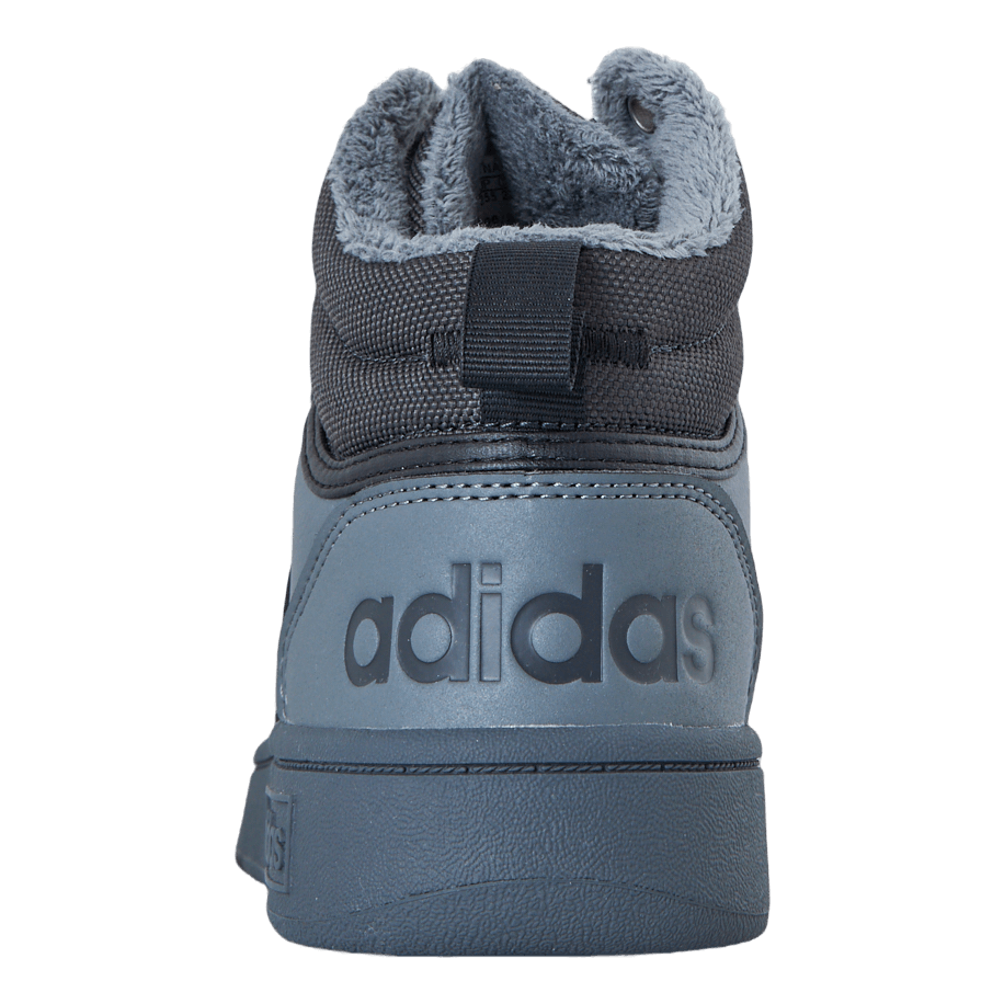 Hoops 3.0 Mid Lifestyle Basketball Classic Fur Lining Winterized Shoes Grey Five / Core Black / Carbon