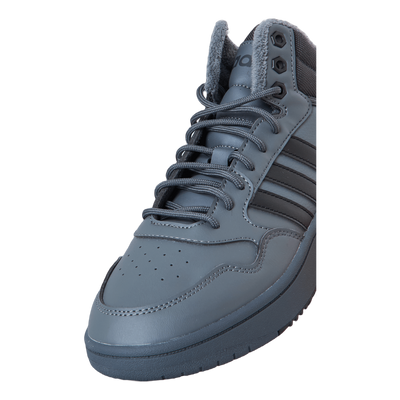 Hoops 3.0 Mid Lifestyle Basketball Classic Fur Lining Winterized Shoes Grey Five / Core Black / Carbon