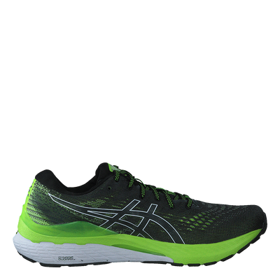 Gel-kayano 28 Black/hazard Green