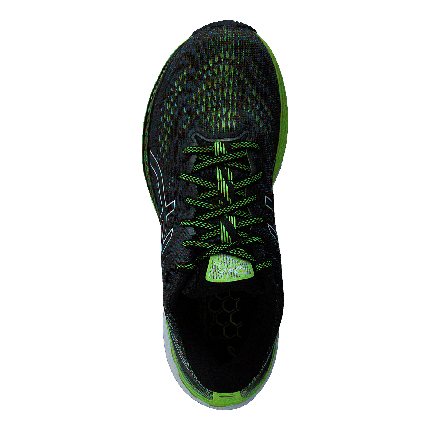 Gel-kayano 28 Black/hazard Green