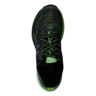 Gel-kayano 28 Black/hazard Green