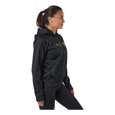 Puma Fit Tech Knit Po Hoodie Puma Black-metallic Gold