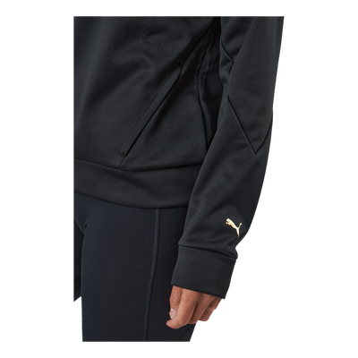 Puma Fit Tech Knit Po Hoodie Puma Black-metallic Gold