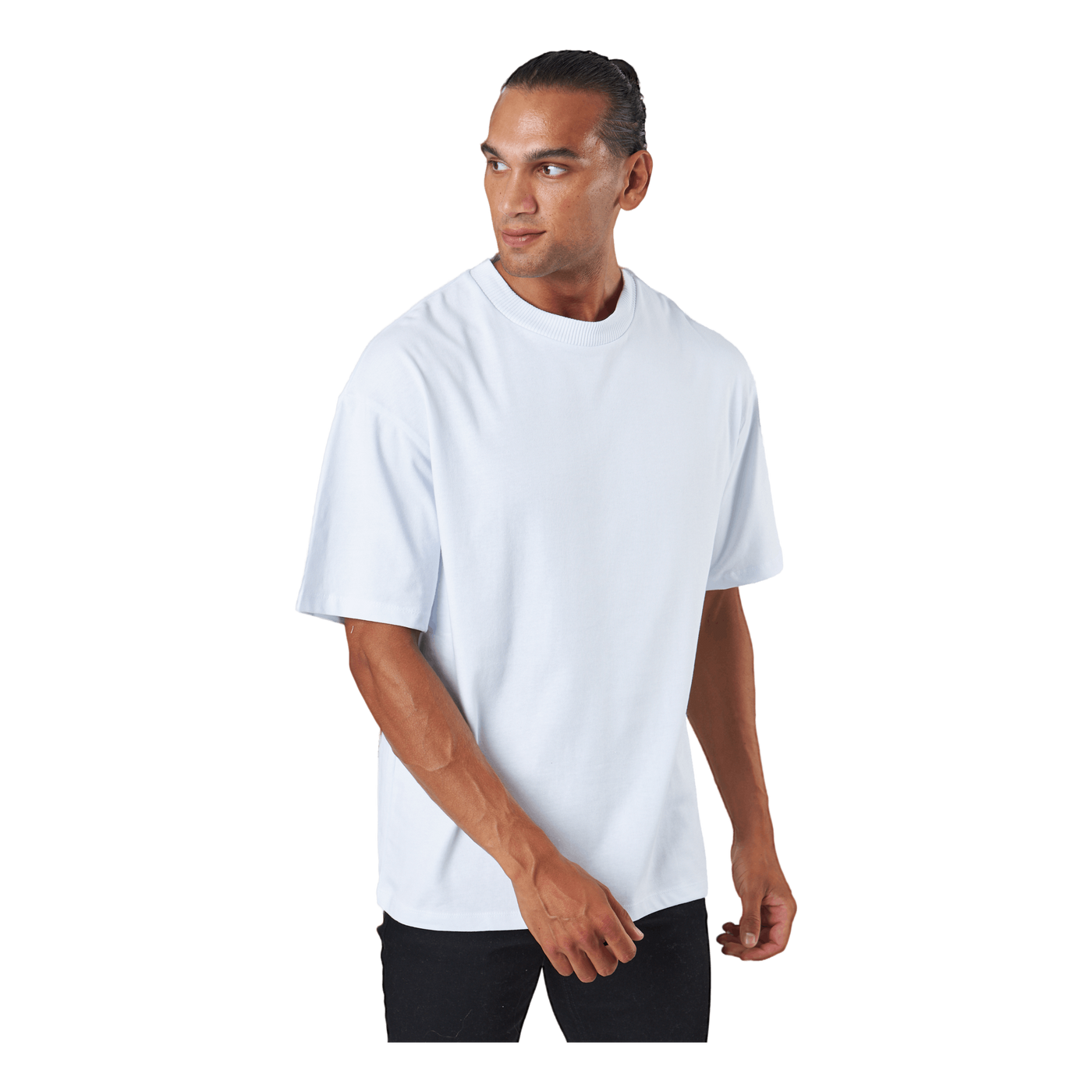 Jprblakam Clean Ss Tee Crew Ne White