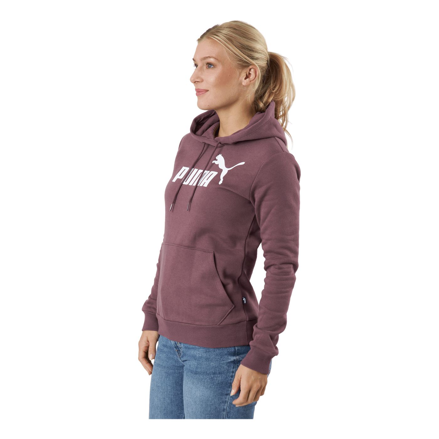 Ess Logo Hoodie Fl (s) Dusty Plum