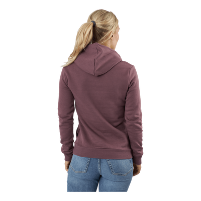 Ess Logo Hoodie Fl (s) Dusty Plum