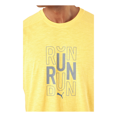 Run Logo Ss Tee M Sun Stream