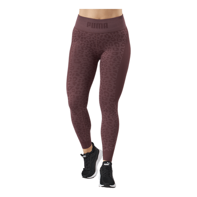 Formknit Seamless High Waist 7 Dusty Plum-leopard Print