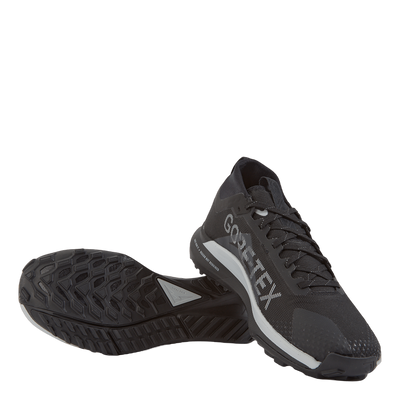 React Pegasus Trail 4 GORE-TEX Men's Waterproof Trail Running Shoes BLACK/WOLF GREY-REFLECT SILVER