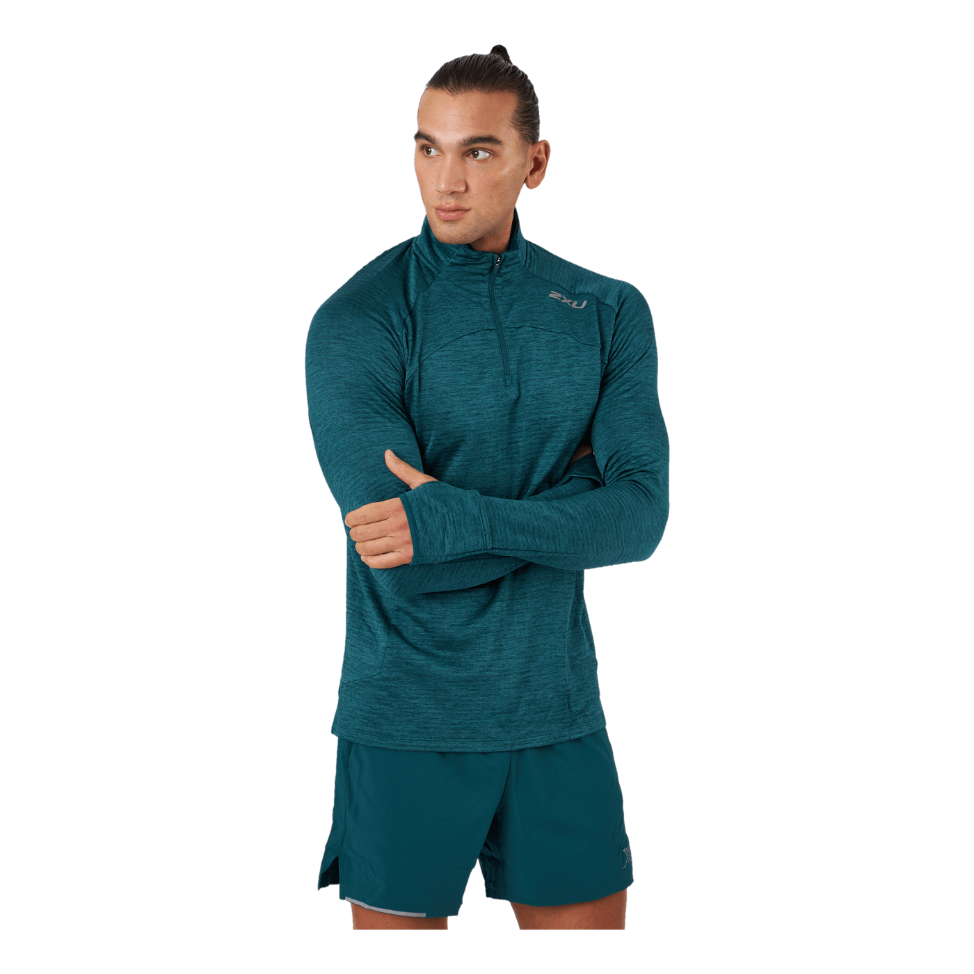 Ignition 1/4 Zip Deep Jade/silver Reflective