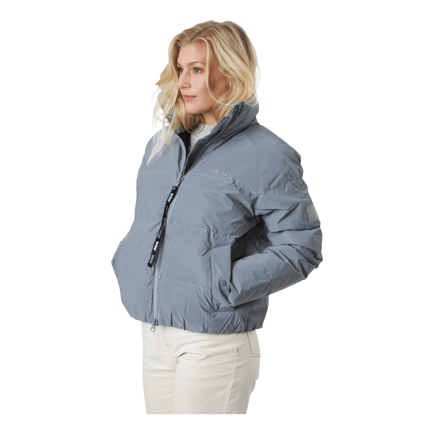 Volume Puffer Jacket Silver Reflex