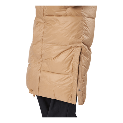 Loose Hood Coat Camel Brown