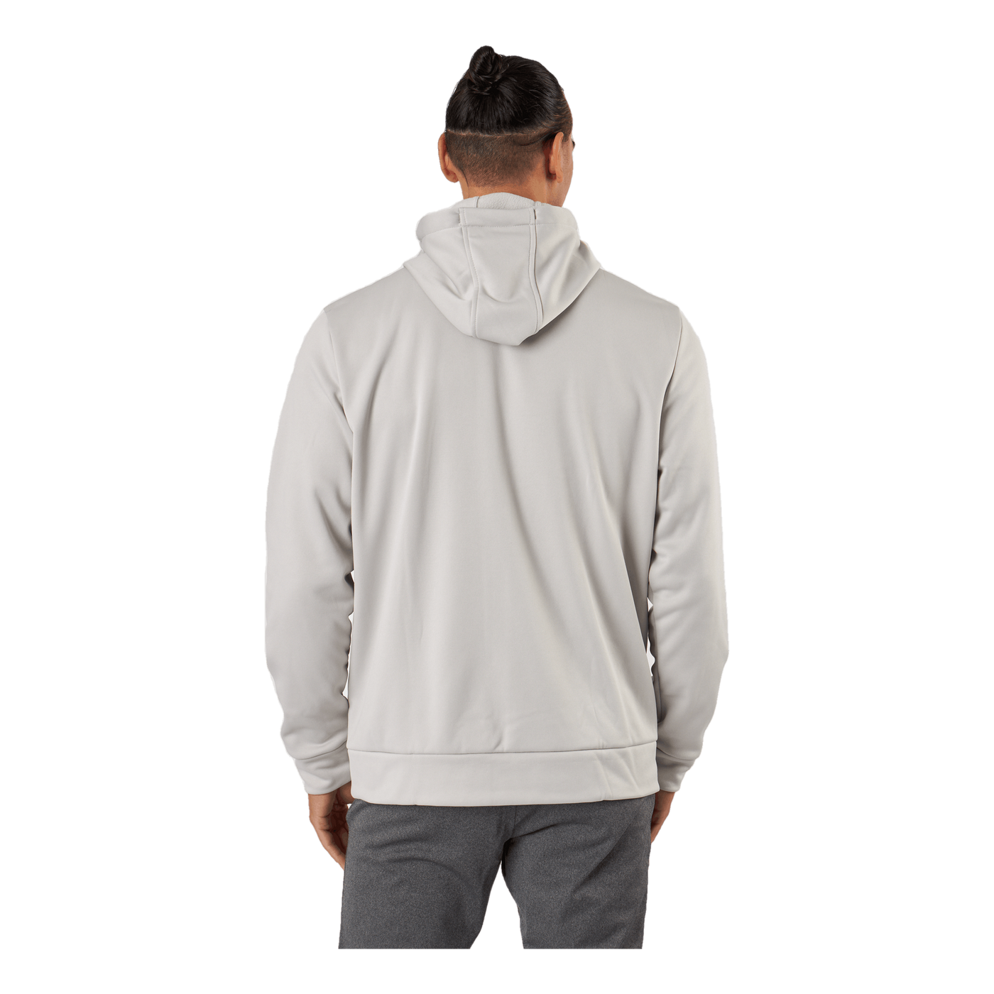 Ua Armour Fleece Fz Hoodie Ghost Gray