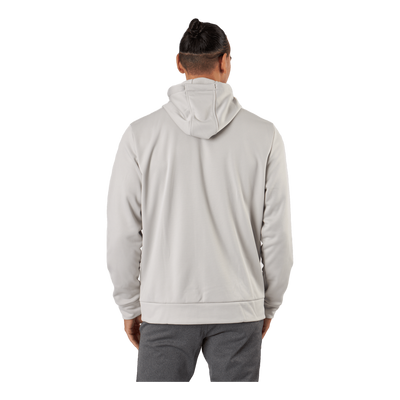 Ua Armour Fleece Fz Hoodie Ghost Gray