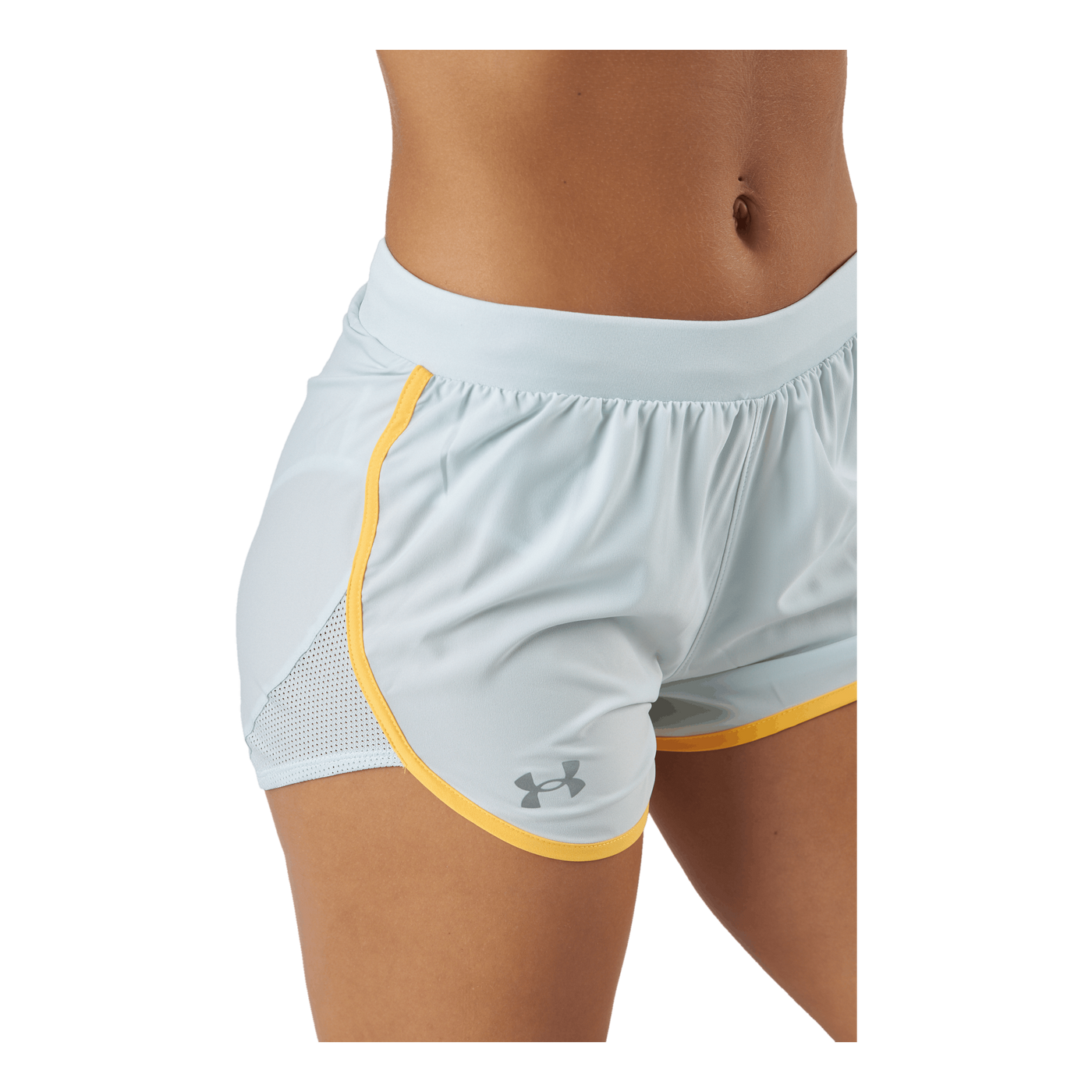 Ua Fly By Elite 3'' Short Ghost Gray Light Heather