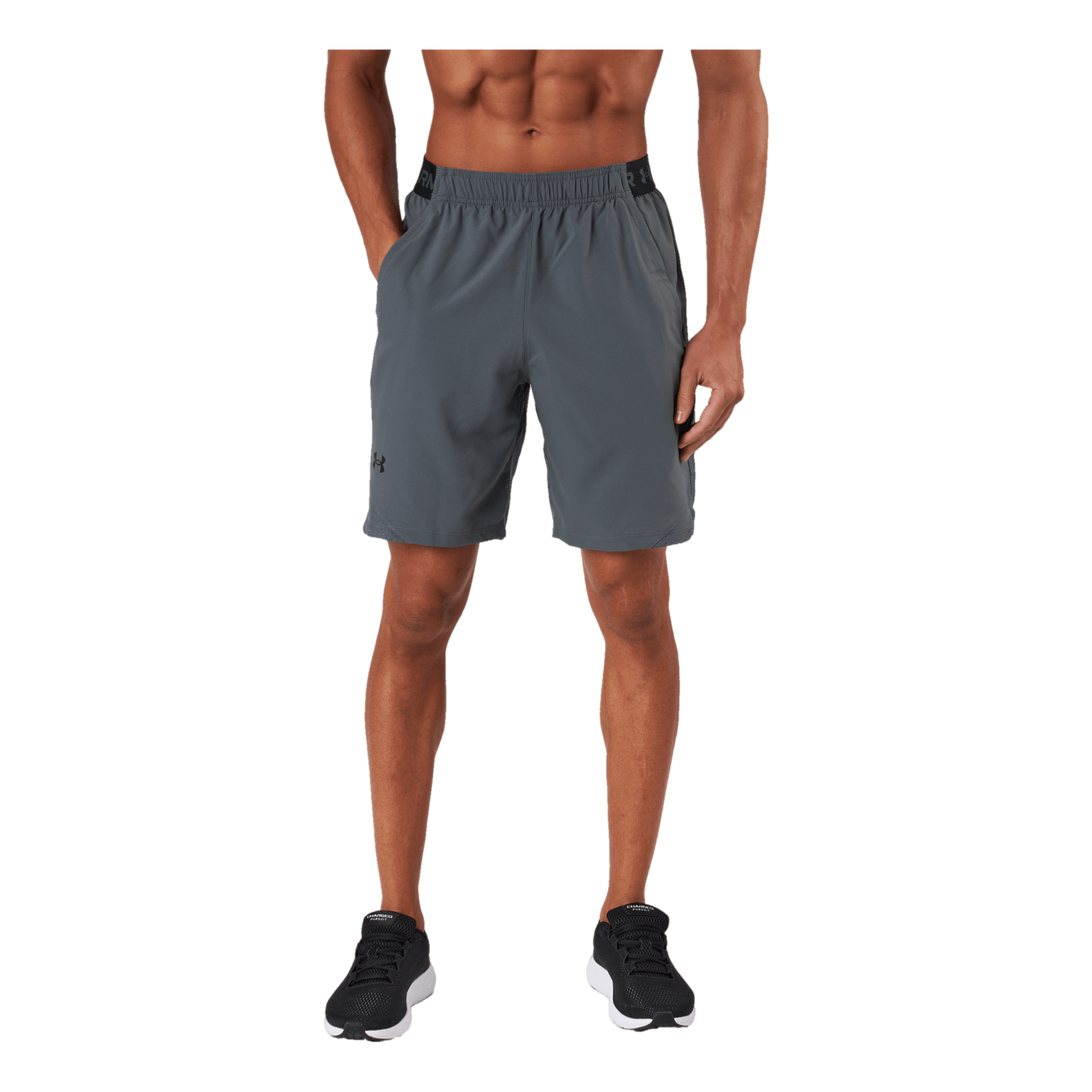 Ua Vanish Woven 8in Shorts Pitch Gray