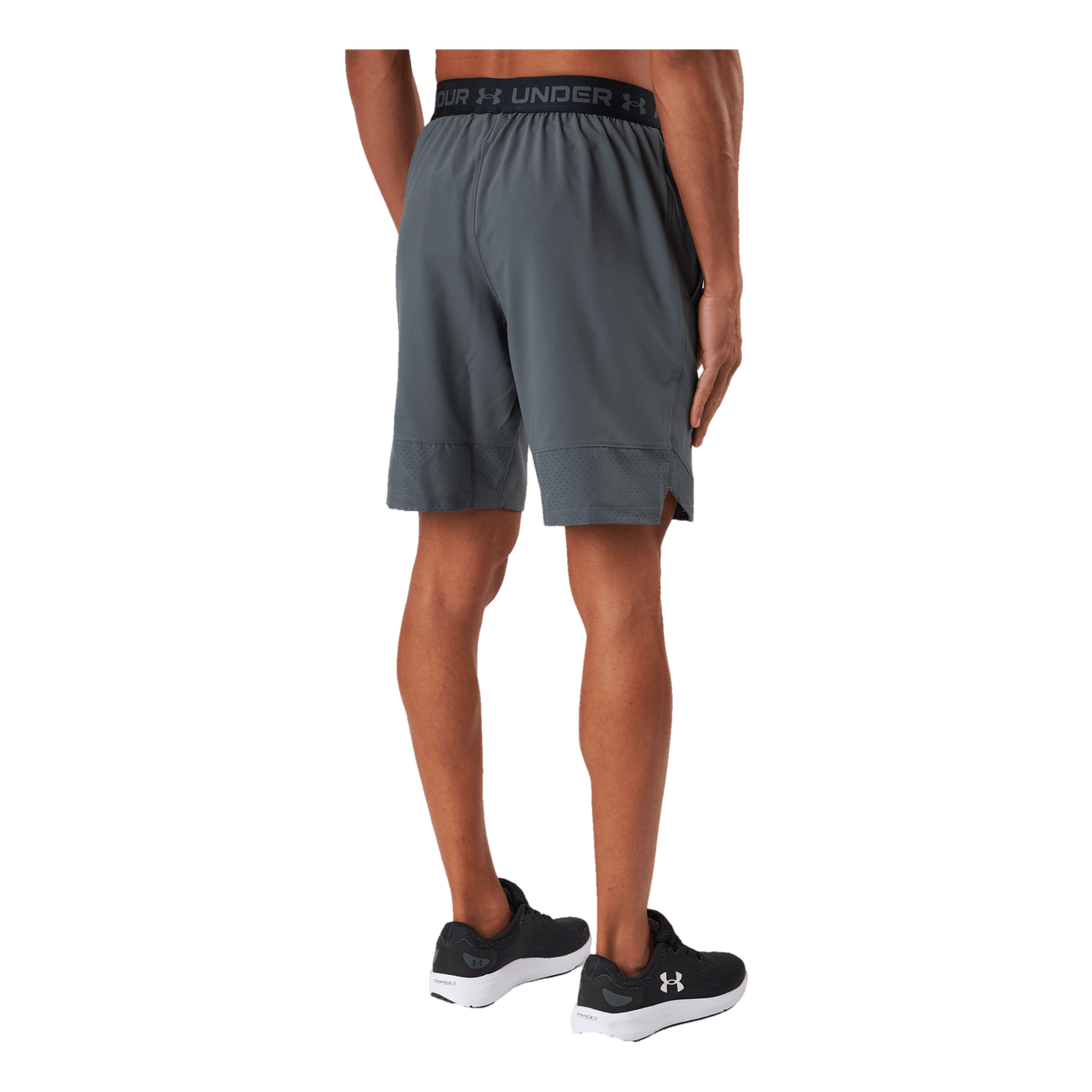 Ua Vanish Woven 8in Shorts Pitch Gray