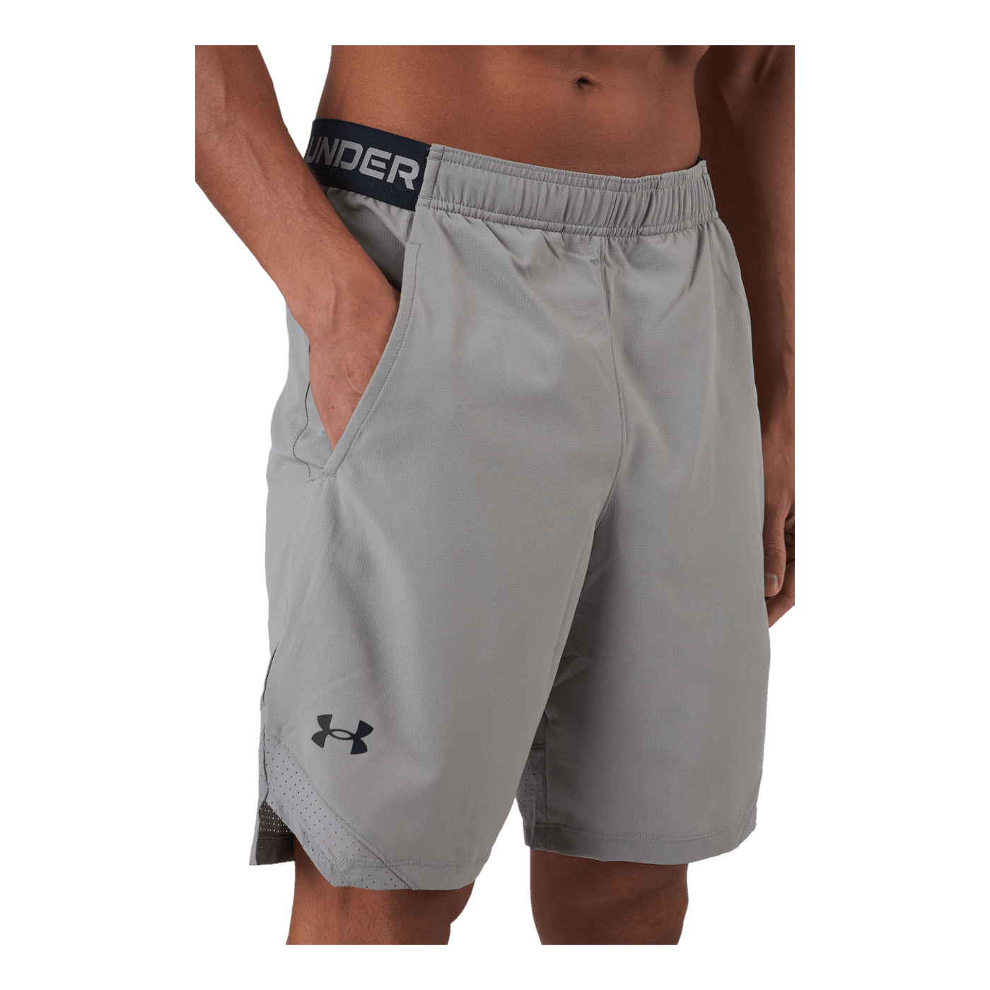 Ua Vanish Woven 8in Shorts Pewter