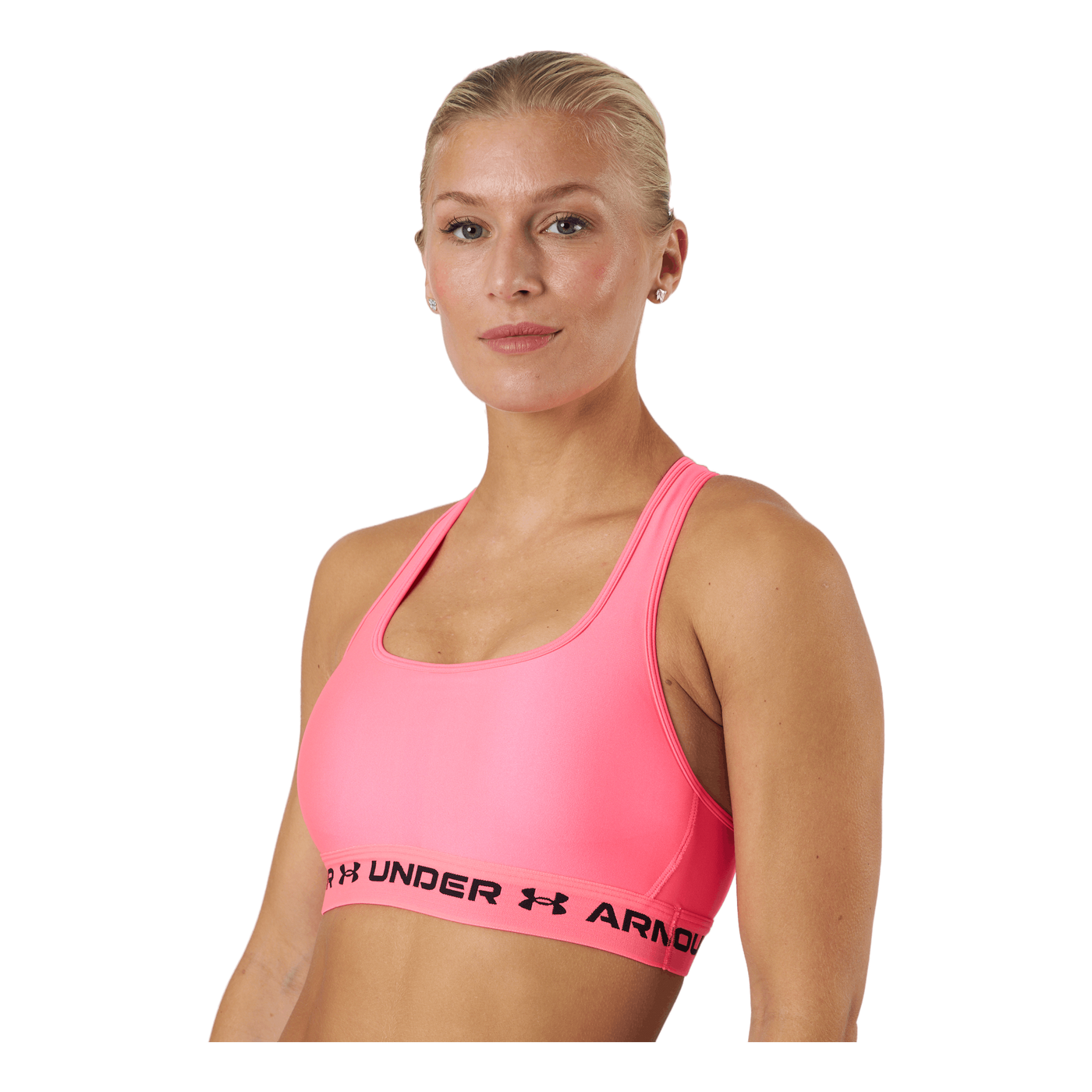 Ua Crossback Mid Bra Cerise