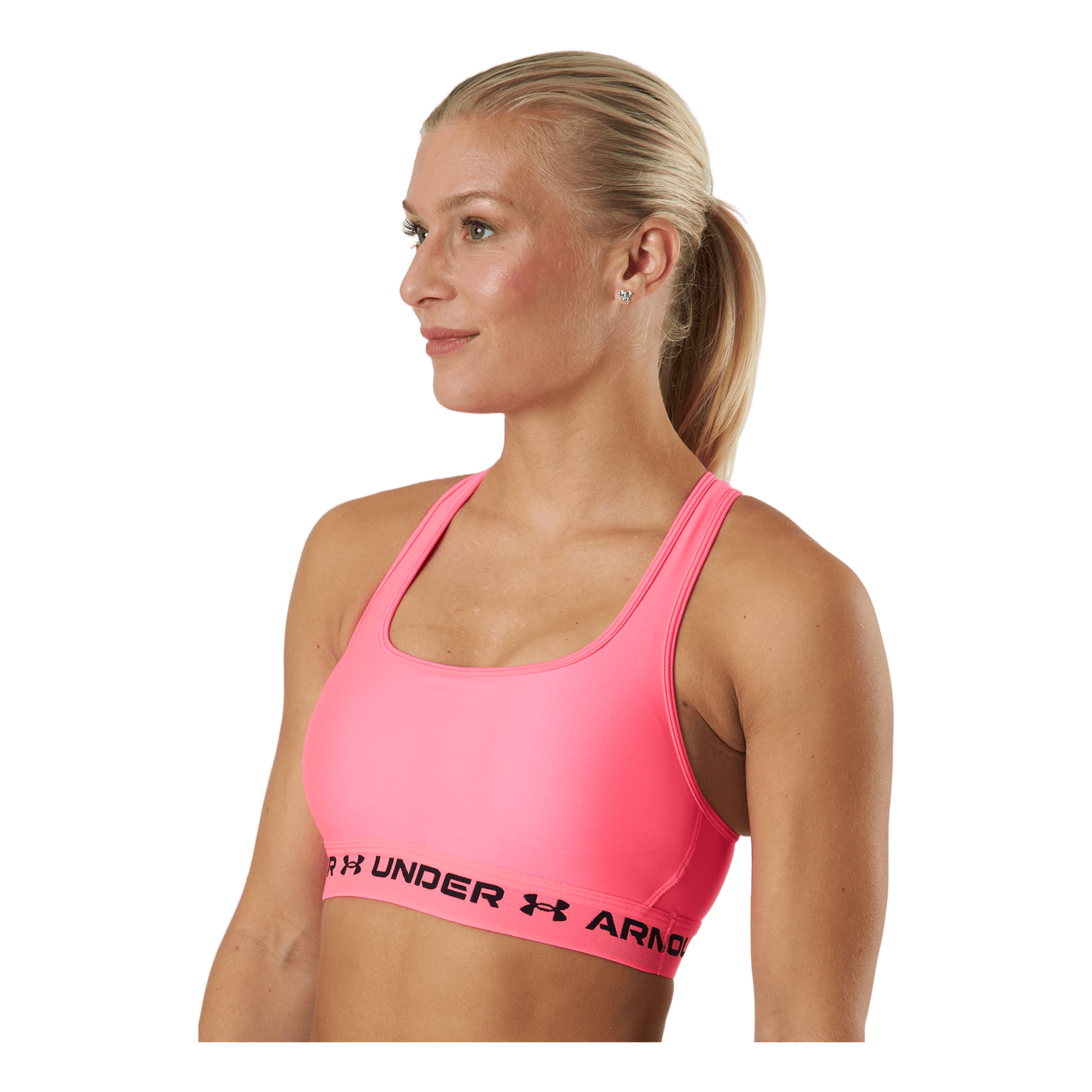 Ua Crossback Mid Bra Cerise