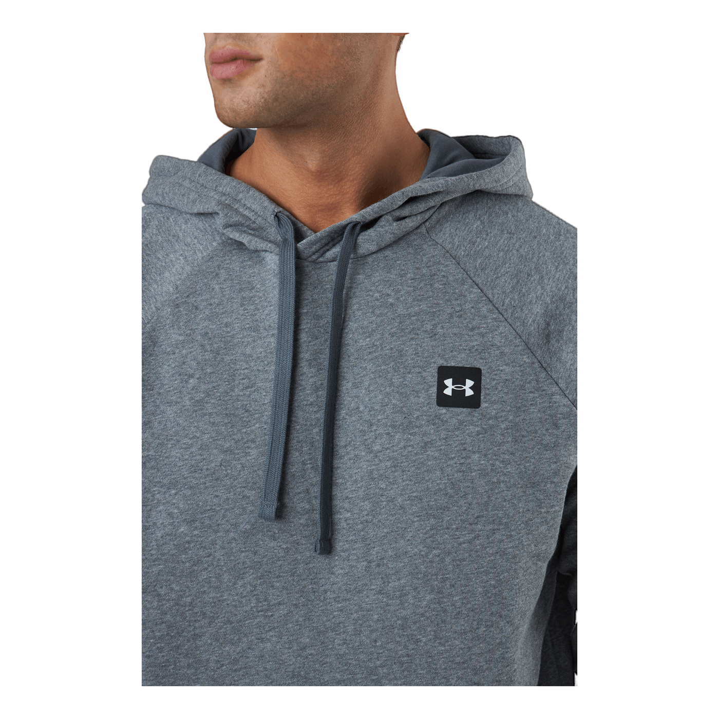 Ua Rival Fleece Hoodie Pitch Gray Light Heather