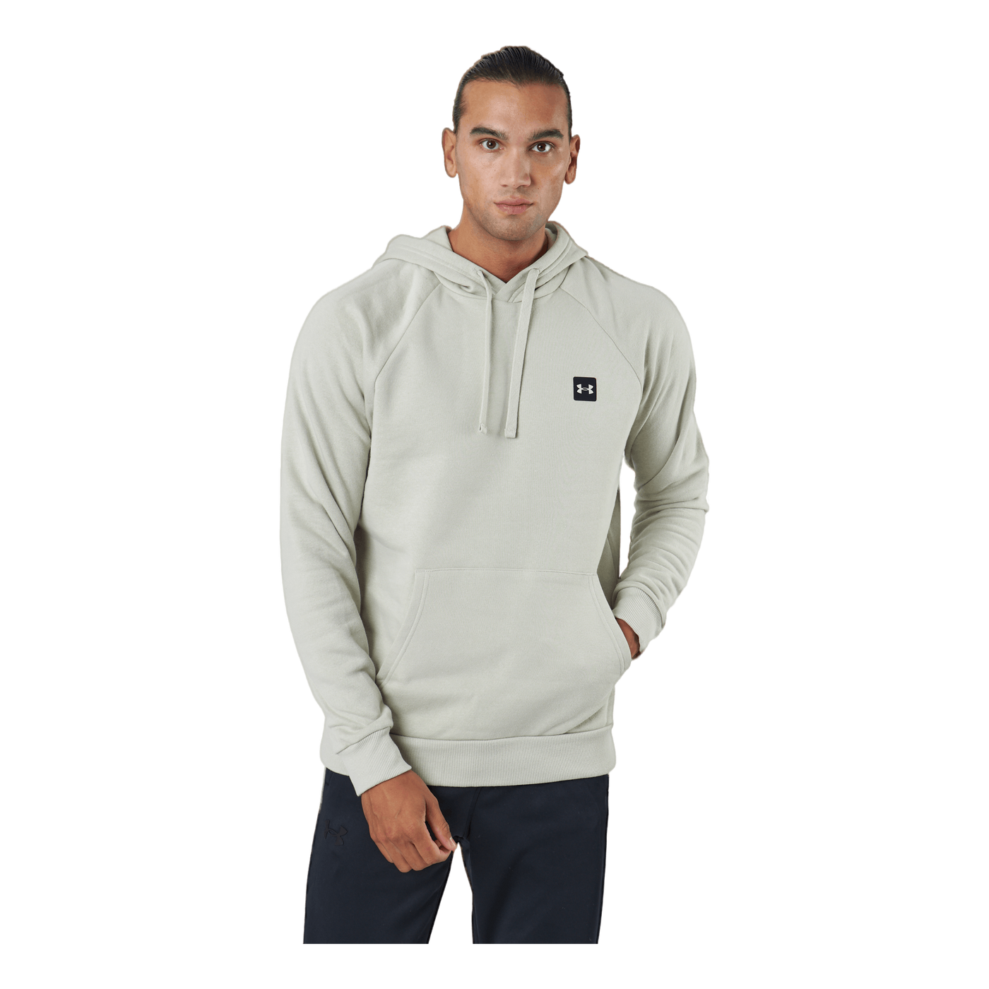 Ua Rival Fleece Hoodie Khaki Base