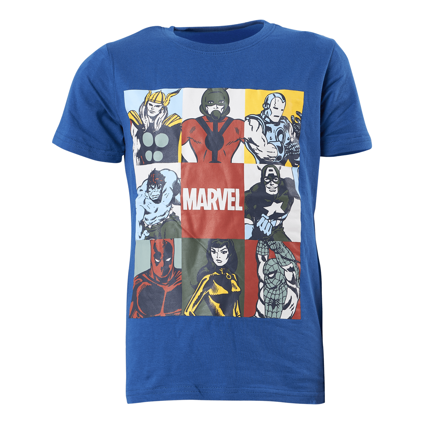 Nkmarthur Marvel Ss Top Mar Nouvean Navy