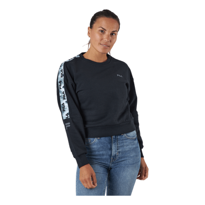 Bettens Cropped Crew Sweat 80001- Moonless Night