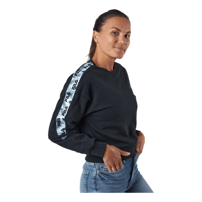 Bettens Cropped Crew Sweat 80001- Moonless Night