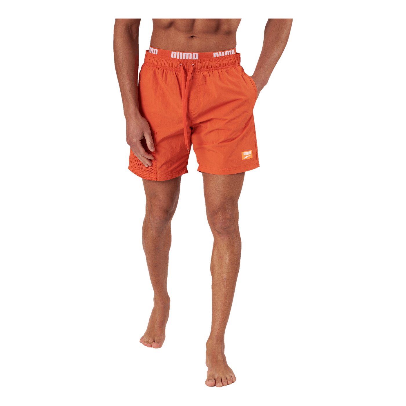 Swim Men Utility Mid Shorts 1p Chili Powder