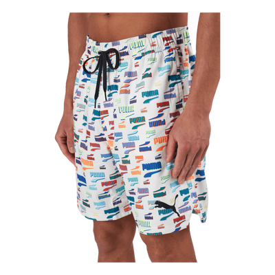 Swim Unisex Loose Fit Shorts 1 White Combo