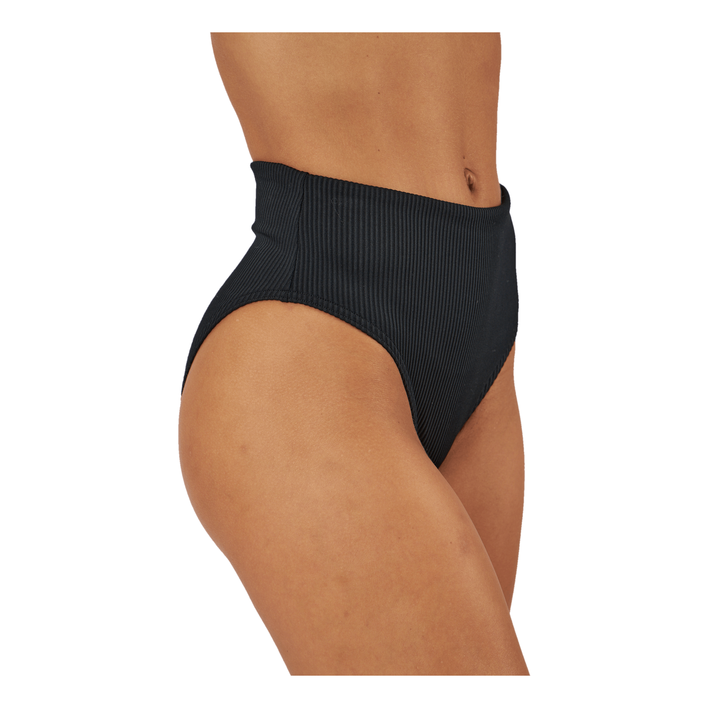 Swim Women Ribbed High Waist B Black Combo