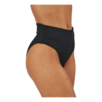 Swim Women Ribbed High Waist B Black Combo