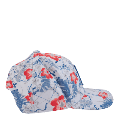 Nassau P Snapback Cap Bright White-bright Cobalt-hot